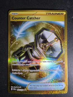 Gold Counter Catcher 264/182 Hyper Rare Paradox Rift Near Mint Pokemon TCG - Image 1