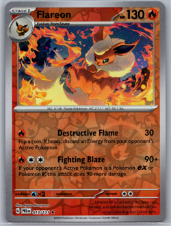 Flareon Reverse Holo Rare SV: Scarlet & Violet 151 136/165 NM - Pokemon TCG! - Image 1