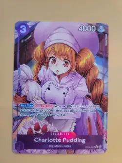 One Piece TCG Charlotte Pudding OP08-067 Rare Parallel ALT ART Two Legends R - Image 1
