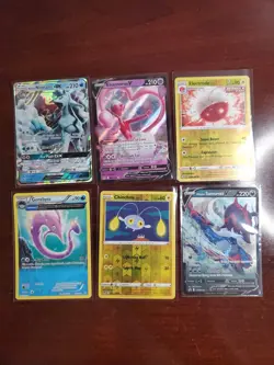 Pokemon 6 Card Lot Holos EX, V And Rare Cards , Great Value Set Building Lot11 - Image 1
