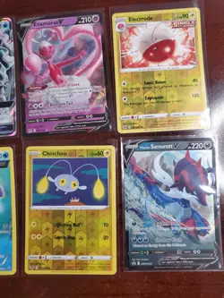 Pokemon 6 Card Lot Holos EX, V And Rare Cards , Great Value Set Building Lot11 - Image 3