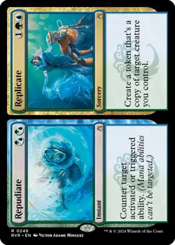 Repudiate // Replicate (R) #249 Ravnica Remastered MTG NM - Image 1