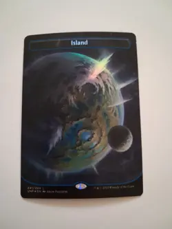 Island 241 FOIL NM MTG Magic the Gathering Unfinity Basic Land - Image 2
