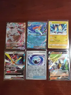 Pokemon 6 Card Lot Holos EX, V And Rare Cards , Great Value Set Building Lot10 - Image 1