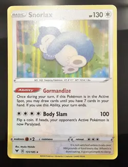 Snorlax 131/185 Holo Rare Vivid Voltage Pokemon Holo Near Mint - Image 1