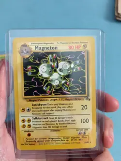MAGNETON 26/62 Non Holo Rare [Fossil Set] - Vintage WOTC 1999 Pokemon Card - Image 1