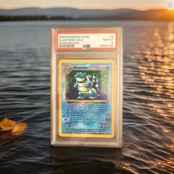 1999 POKEMON BASE SET SHADOWLESS #2 BLASTOISE-HOLO PSA 8 - Image 1