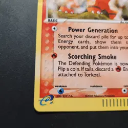 2003 Torkoal 12/97 - eReader Dragon Holo Rare - Pokemon TCG - LP - Image 4