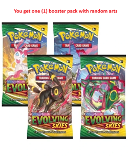 1x Evolving Skies Booster Pack (random art cover) New Sealed Pokemon TCG - Image 1