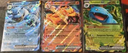 Charizard EX 6/165 & Venusaur EX 3/165 & Blastoise EX 9/165 151 Pokemon TCG NM - Image 1