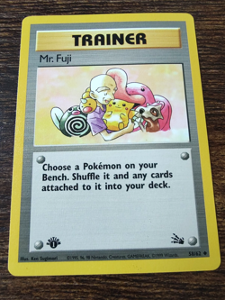 Pokemon Fossil 1st Edition Mr. Fuji 58/62 Non Holo - Image 1