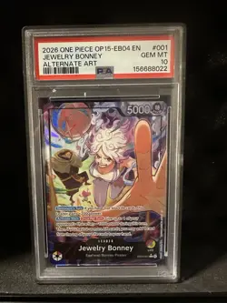 2026 One Piece OP15-EB04 EN Jewelry Bonney Alt Art Leader PSA 10 - Image 1