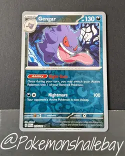 Gengar 057/091 - Paldean Fates *NM* Reverse Holo Pokemon Card - Image 1