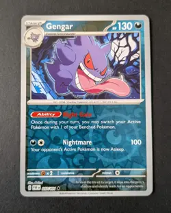 Gengar 057/091 - Paldean Fates *NM* Reverse Holo Pokemon Card - Image 2