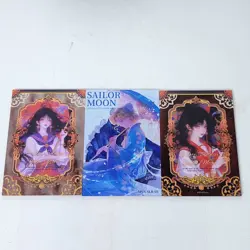 Sailor Moon Thick Acrylic Trading Card Lot Of 3 Realistic Anime Waifu NEW - Image 1