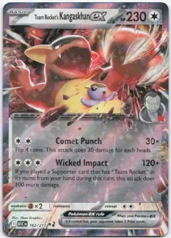 Team Rocket's Kangaskhan ex 162/217 Double Rare Ascended Heroes Pokemon NM - Image 1