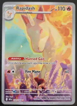 Rapidash 189/182 NM, Pokemon Destined Rivals, IR - Image 1