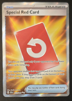 Special Red Card 113/086 Illustration Rare - ME04: Chaos Rising Pokemon NM - Image 1
