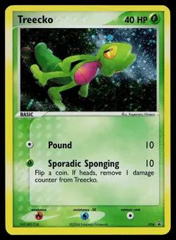 Pokemon Card - Treecko Nintendo Promo 016 Holo - Image 1