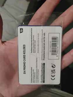 Pokemon TCG Keldeo Sealed Stamped Promo Card Chaos Rising Barnes & Noble Rare - Image 2