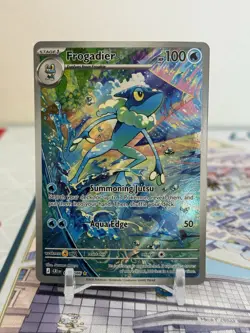 Pokemon Chaos Rising Frogadier #089/086 Illustration Rare - NM PACK FRESH - Image 1