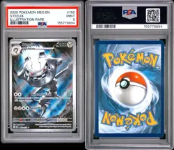 2025 POKEMON MEG EN-MEGA EVOLUTION ILLUSTRATION RARE #150 STEELIX PSA 9 - Image 3
