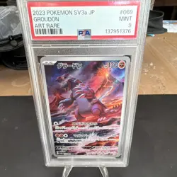 The Pokemon Company Pokemon TCG Groudon 069/062 SV3a Holo Art Rare JP PSA 9 - Image 1