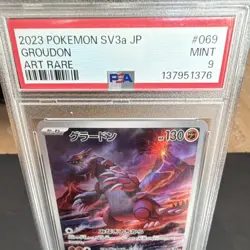 The Pokemon Company Pokemon TCG Groudon 069/062 SV3a Holo Art Rare JP PSA 9 - Image 2