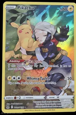Pokemon Pikachu TG05/TG30 SWSH11 Lost Origin TG Full Art Holo Ultra Rare 2022 - Image 1