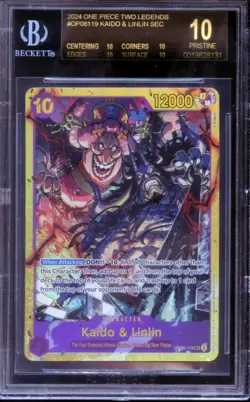 BGS 10 BLACK LABEL Kaido & Linlin Sec Op08-119 Two Legends One Piece - Image 1