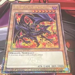 Yu-Gi-Oh Red-Eyes Black Dragon RA04-EN109 Quarter Century Secret Rare 1st Ed - Image 1