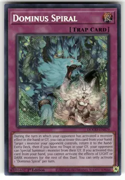 Dominus Spiral DOOD-EN079 Secret Rare Doom of Dimensions Yu-Gi-Oh Near Mint - Image 1
