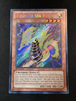 Yu-Gi-Oh! Thunder Sea Horse (NM) 1st Edition ABYR-EN098 Secret Rare - Image 1