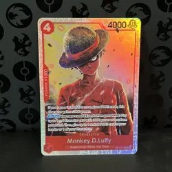 Monkey.D.Luffy OP12-015 SR ONE PIECE Tcg Card Game NM Red - Image 1