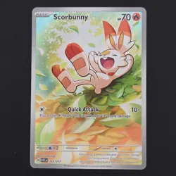 Pokemon TCG Card Scorbunny 225/217 Ascended Heroes Illustration Rare - NM- - Image 1