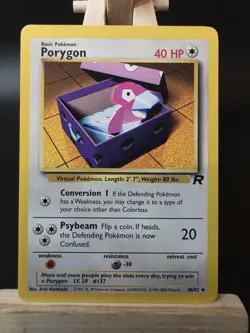 Porygon 48/82 Pokemon TCG Team Rocket Set (1999-2000) Uncommon NM - Image 1
