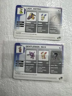 Gentleman Nils Pokemon Lady Astrid Battle E-Reader Card 2003 Ruby Sapphire - Image 1