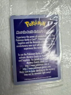 Gentleman Nils Pokemon Lady Astrid Battle E-Reader Card 2003 Ruby Sapphire - Image 5