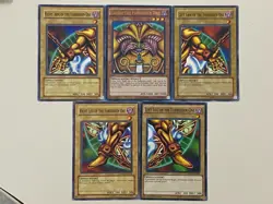 Yugioh Exodia Set Forbidden One Left Right Arm Leg LP - Plus Free Holo Card - Image 1