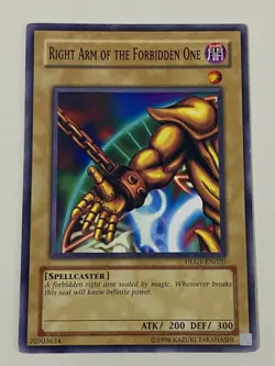 Yugioh Exodia Set Forbidden One Left Right Arm Leg LP - Plus Free Holo Card - Image 2