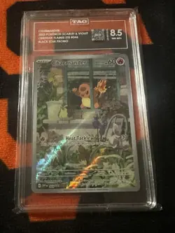 Pokemon 2023 Obsidian Flames Charmander IR ETB Black Star Promo #044 TAG 8.5 - Image 1