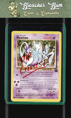 2000 Pokemon WoTC Promo 12/53 Mewtwo MP Crease - Image 1