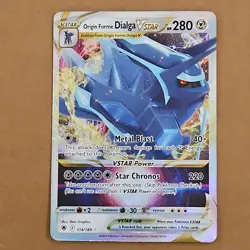 Pokemon Origin Forme Dialga VSTAR 114/189 SWSH10: Astral Radiance Ultra Rare NM - Image 1