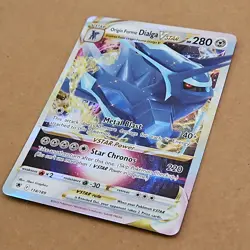 Pokemon Origin Forme Dialga VSTAR 114/189 SWSH10: Astral Radiance Ultra Rare NM - Image 2