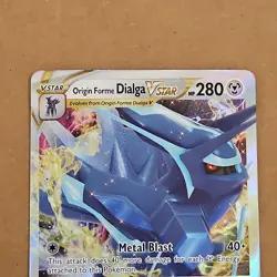 Pokemon Origin Forme Dialga VSTAR 114/189 SWSH10: Astral Radiance Ultra Rare NM - Image 4