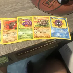 POKEMON 1ST EDITION FOSSIL 17 CARD LOT CLOYSTER ZUBAT GRAVLER GRIMER EKANS + + - Image 1