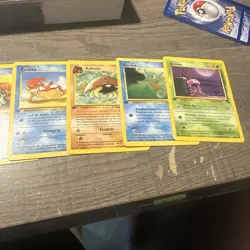 POKEMON 1ST EDITION FOSSIL 17 CARD LOT CLOYSTER ZUBAT GRAVLER GRIMER EKANS + + - Image 2