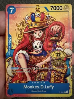 One Piece CCG Monkey D. Luffy P-043 Promo Character 7000 Power 7 Cost - Image 3
