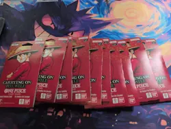 Lot Of 10 - One Piece TCG: Carrying On His Will Sleeved Booster OP-13 English - Image 1