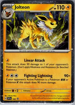 Jolteon - (Cosmos Holo) 169 Holo SV: Scarlet & Violet Promo - Pokemon Card - NM - Image 1